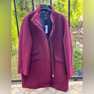 Italian wool, J. Crew pea coat, new with tags